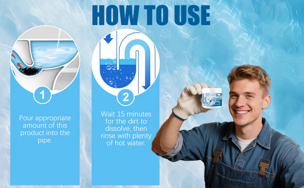 Toilet Cleaning Agent Powder Foaming 500 gm (Pack of 1)