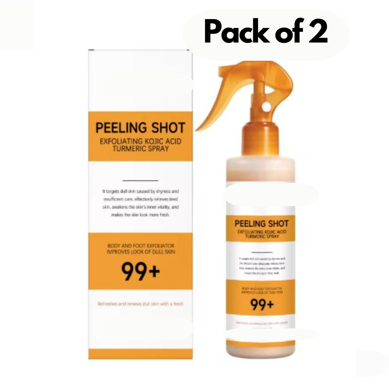 Exfoliating Kojic Acid Turmeric Spray 400 ml Pack of 2
