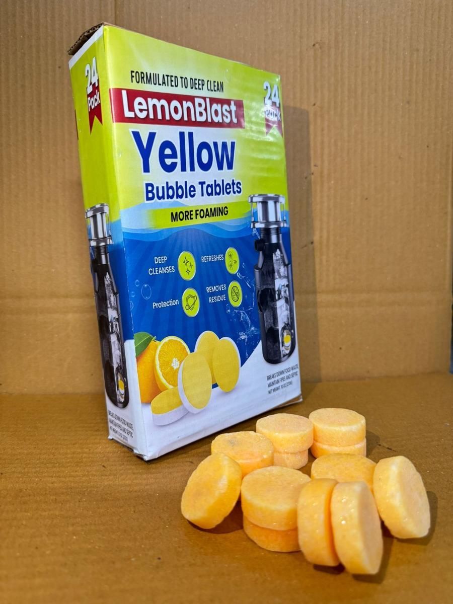 LemonBlast Yellow Bubble Tablets - Buy 1 Get 1 Free|24 Pcs