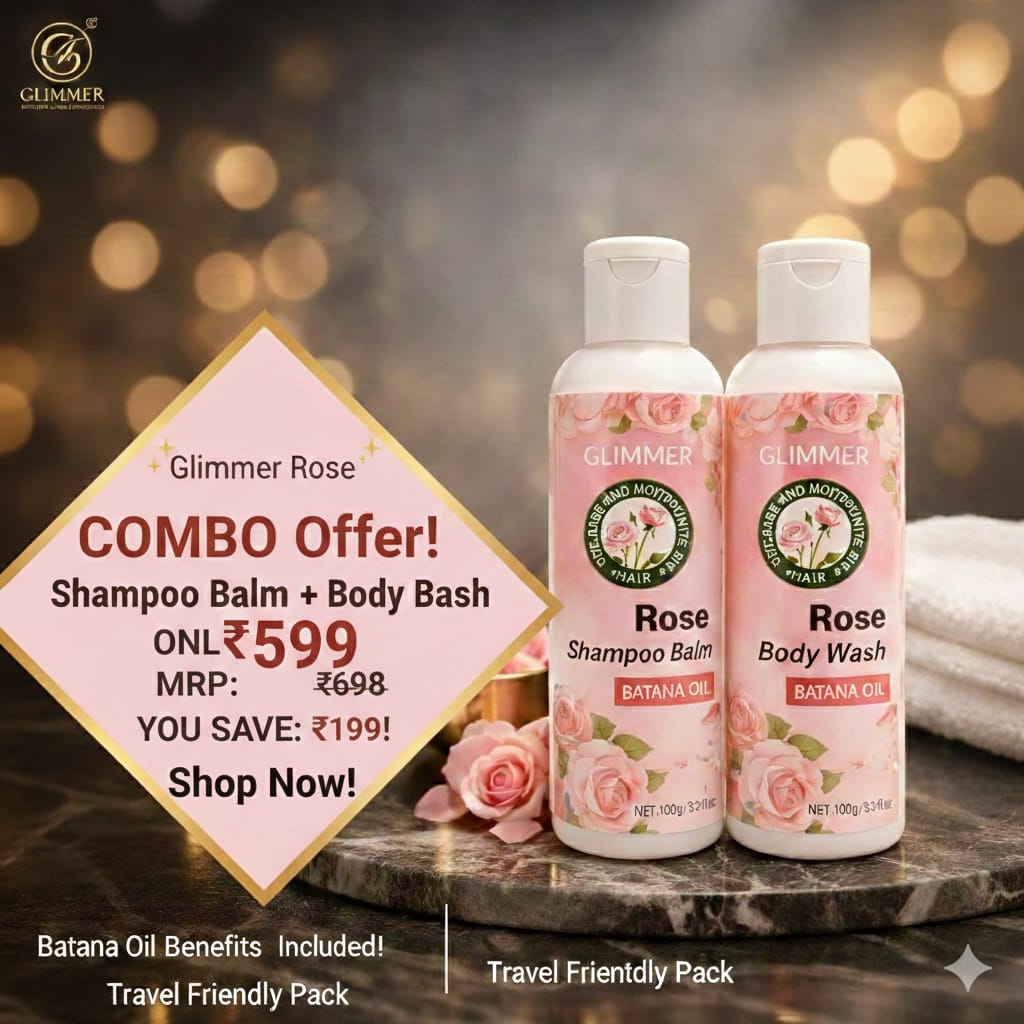Rose Body Wash and Rose Shampoo (Combo of 2)
