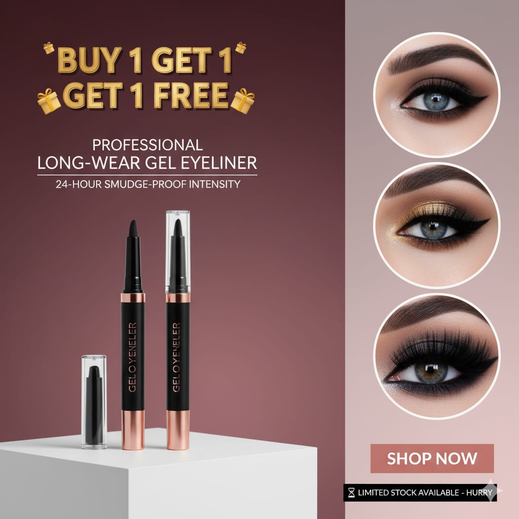 Drying Eyeliner Waterproof Long Lasting (Pack of 2)